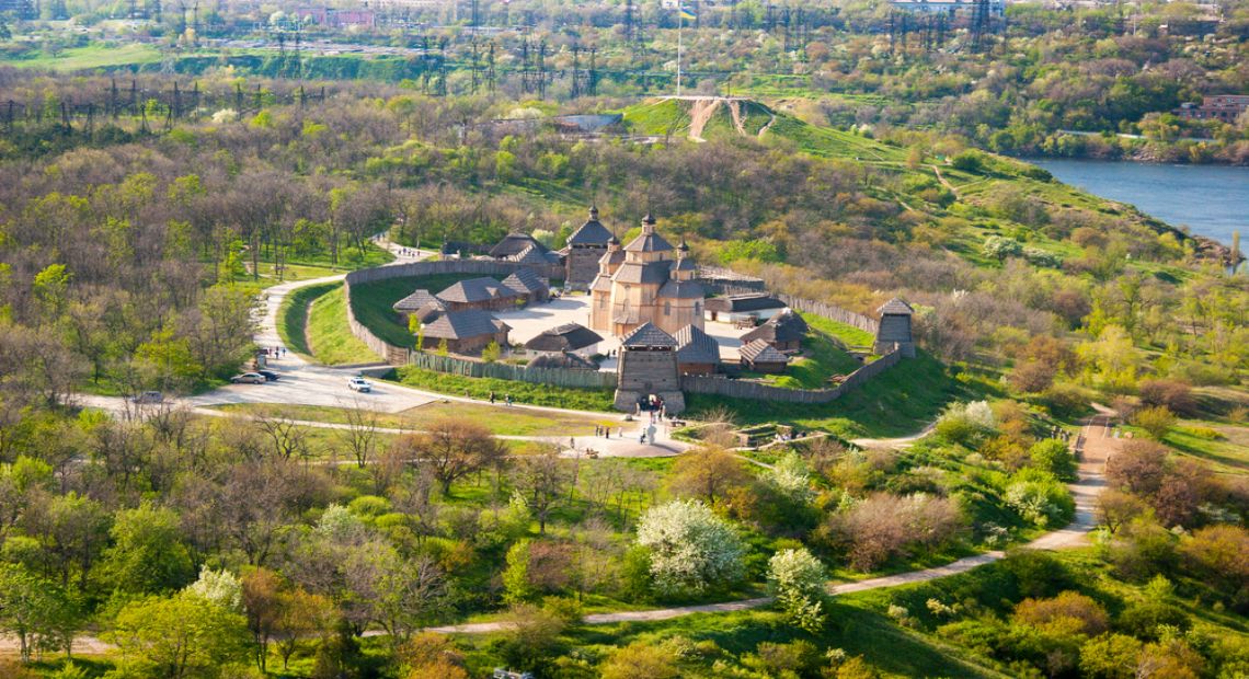 Khortytsya Island in Ukraine