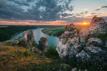 Dniester Canyon in Ukraine