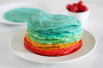 Colored Pancakes Festival in Kyiv