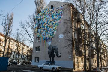 Murals on the streets of Kiev