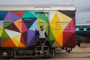 Street Art on Kyiv Subway Trains