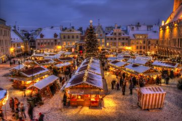 European winter in Kyiv
