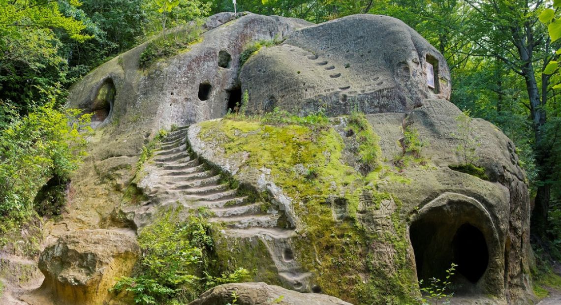 Cave monastery in Rozhirche