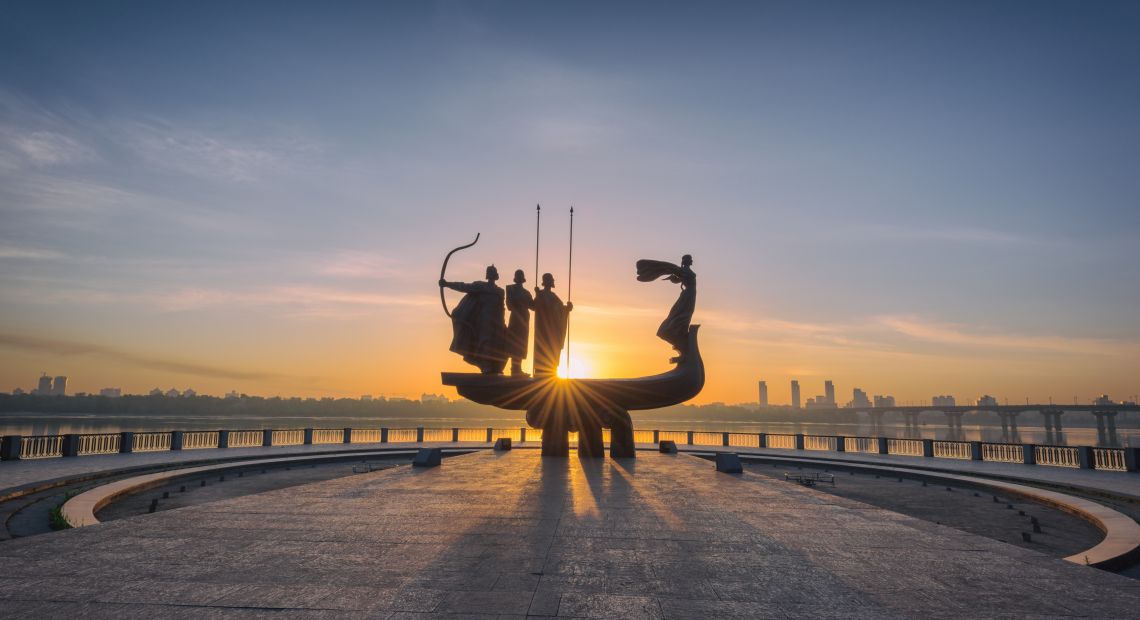 Founders of Kyiv statue