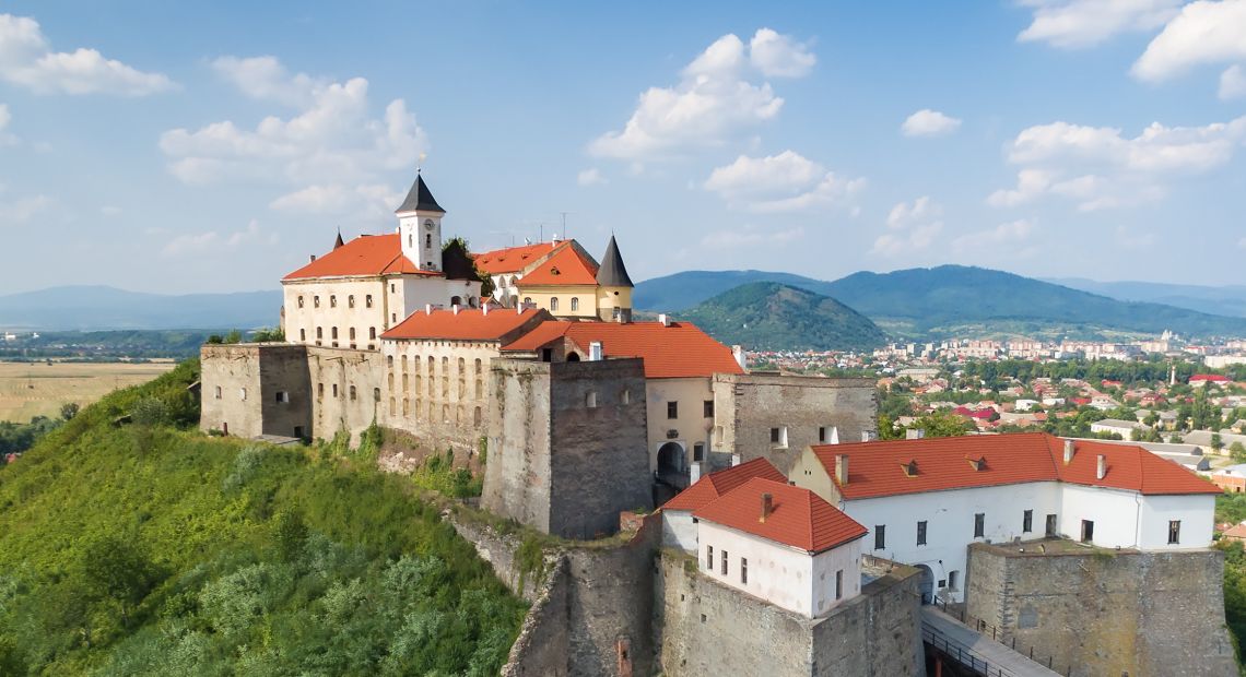 Palanok Castle in Mukachevo, Ukraine