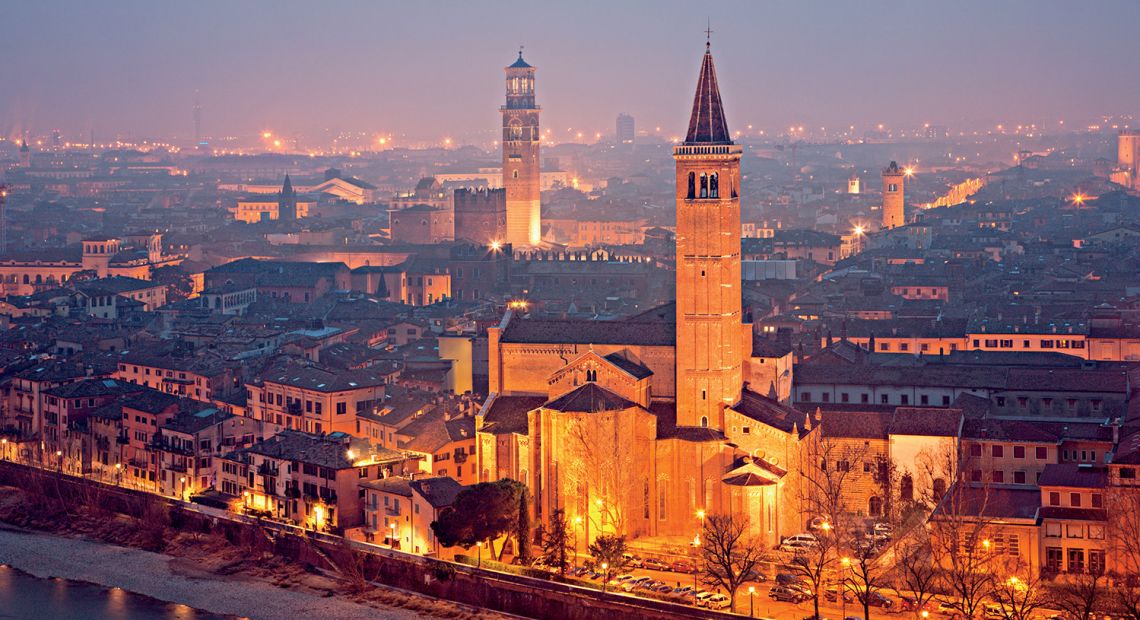 Panorama of Verona city