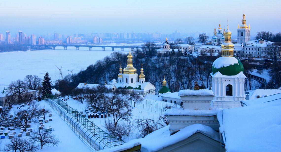 Kyiv in winter