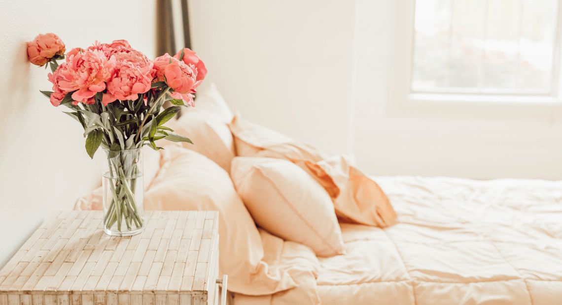 flowers in bedroom