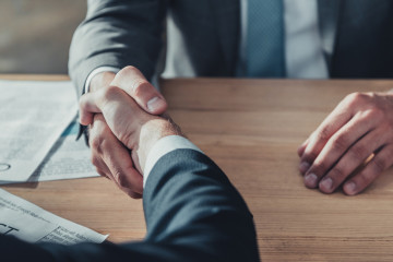 handshake at work