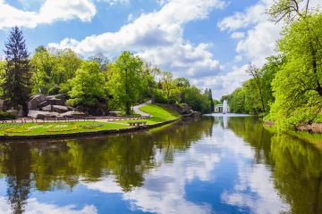 Lake in Sofiyivka national park