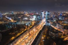 Night Kyiv panorama