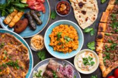Assortment of Turkish cuisine dishes