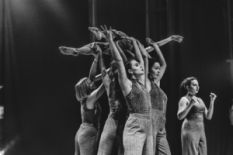 Women dancing on the stage