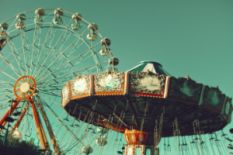ferriswheel and merry-go-round