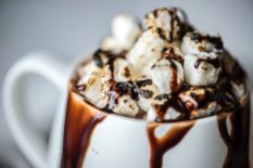 Hot cocoa with marshmallow