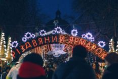 Christmas market in Lviv