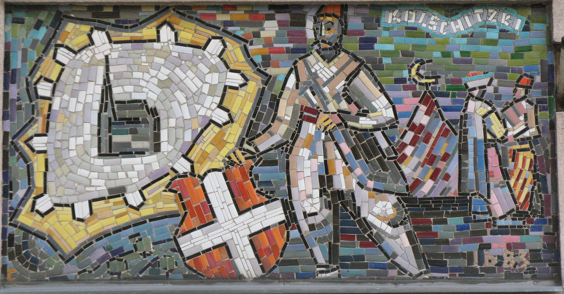 Mosaic with cossack