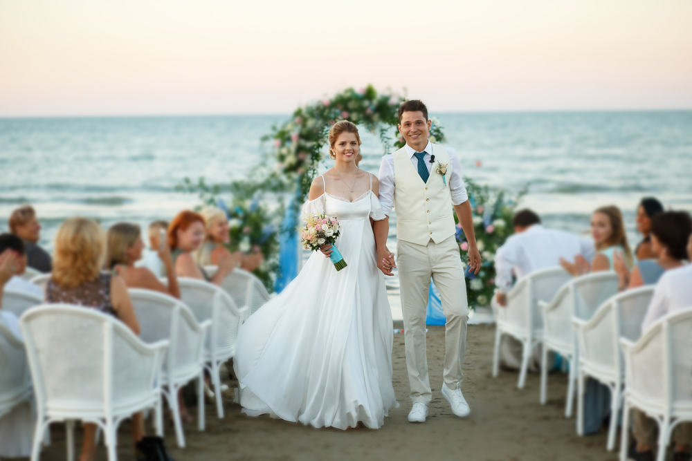 Couple on a wedding in Odesa