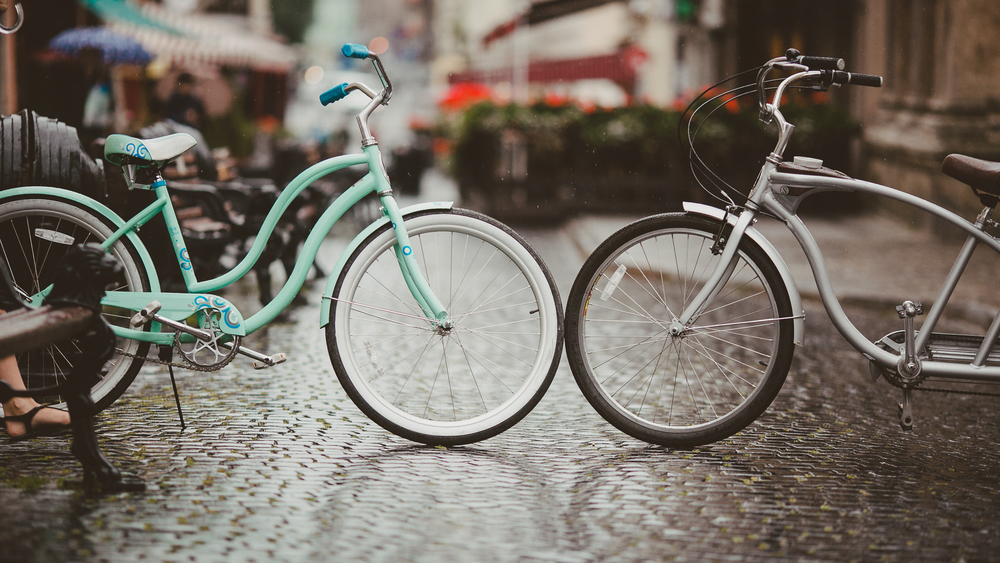 Nice bicycle on the street