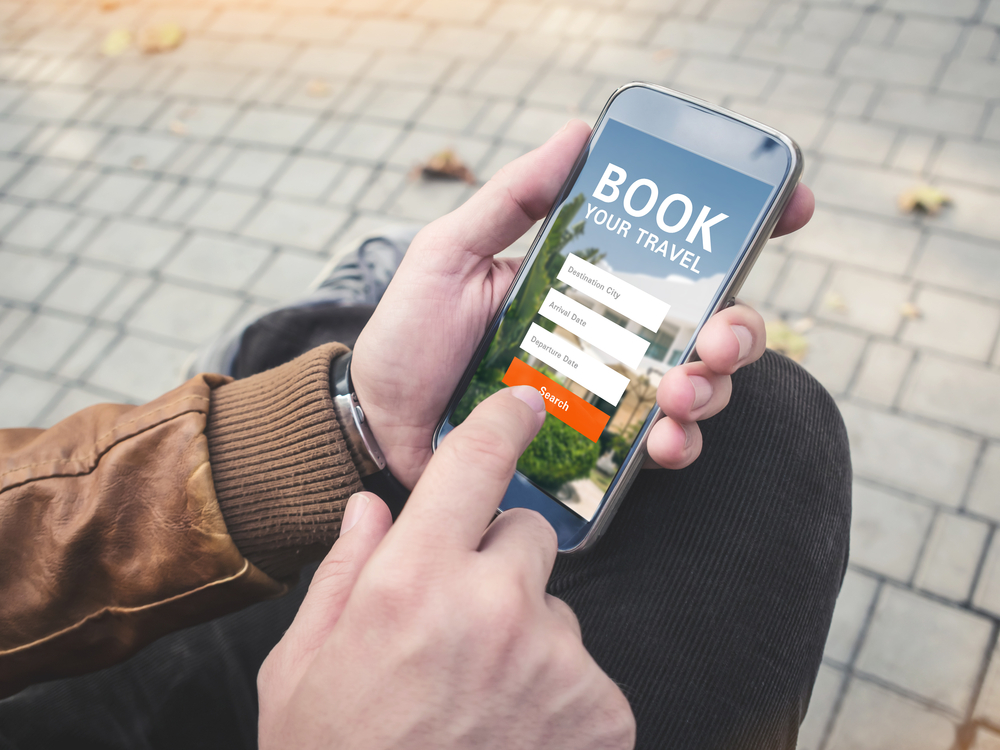 booking journey by mobile app