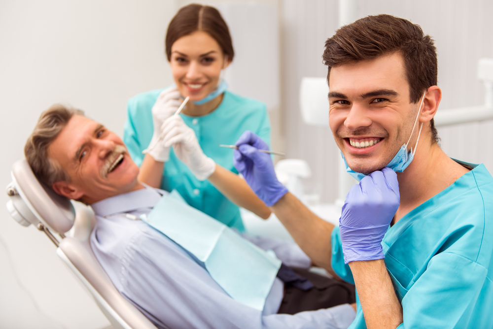 man in dental clinic