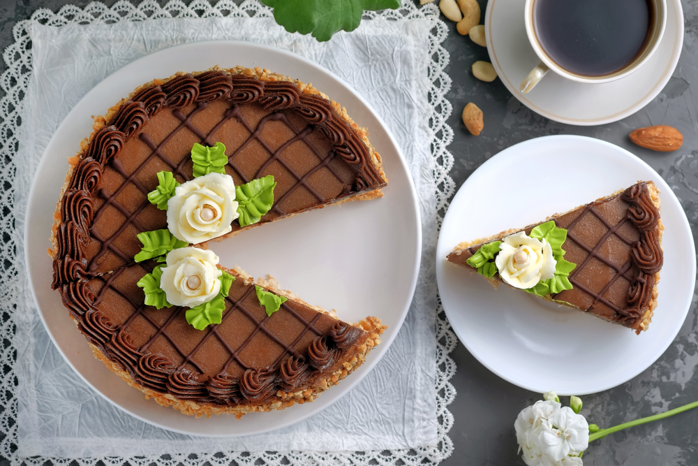 Kyiv Cake on a plate