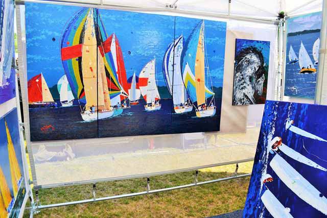 Cottonwood Art Festival boat