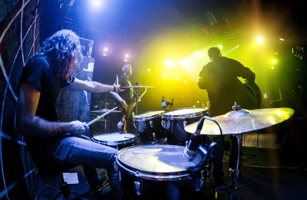 musician with drums