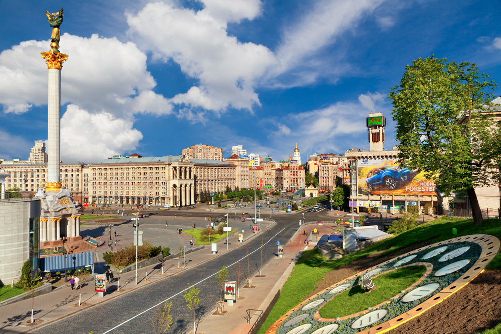 Independence square in Kyiv