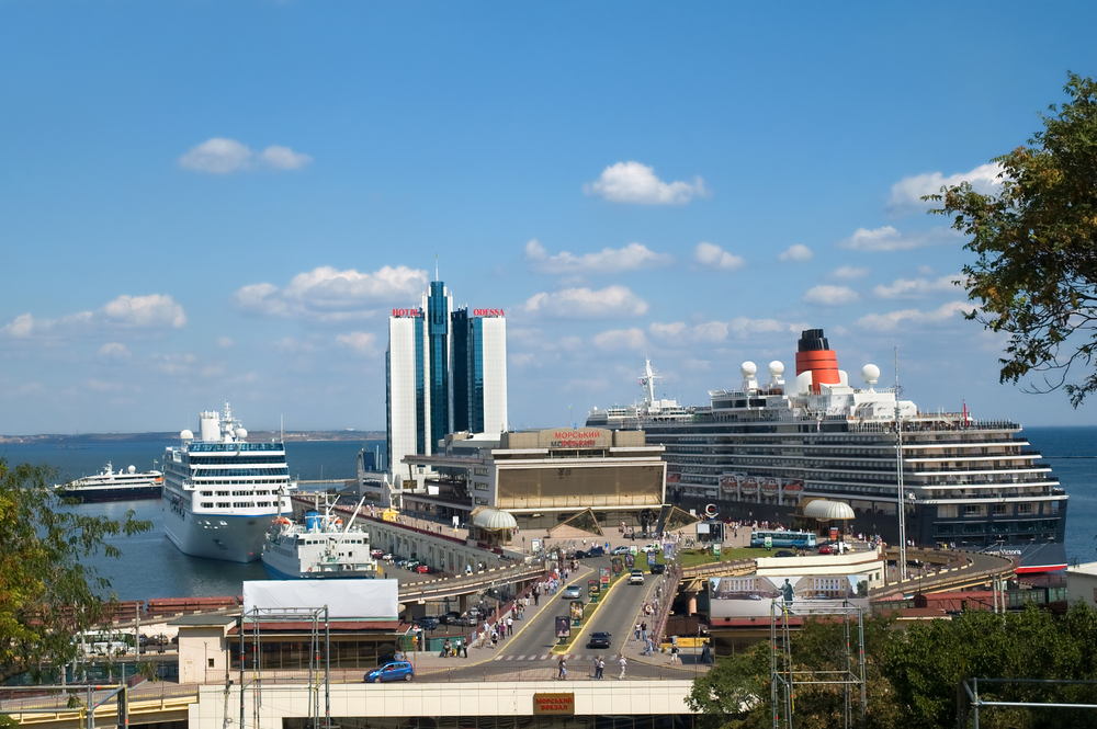 view over Odesa port