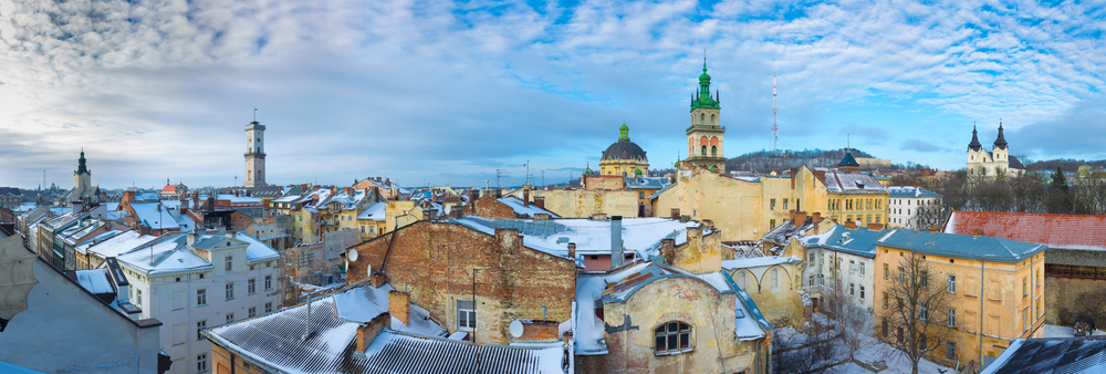 Lviv in winter