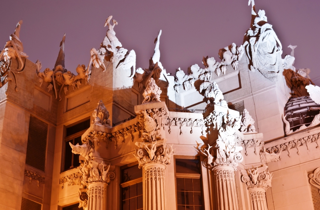 House with Chimaeras close up
