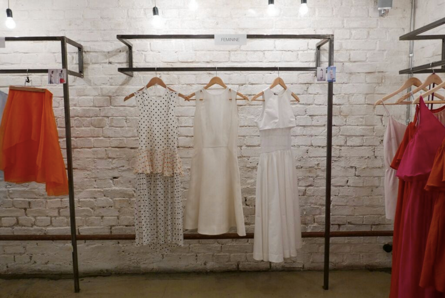 Designer dresses in Kyiv store