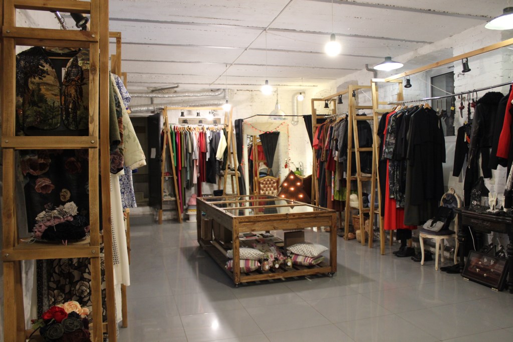 boutique with dresses