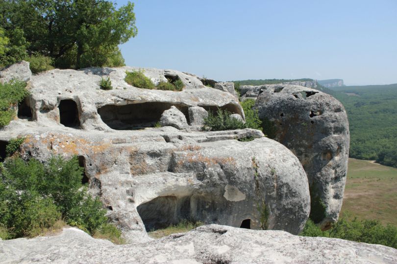 ancient cave town in crimea