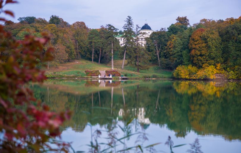 alcove on hill near lake