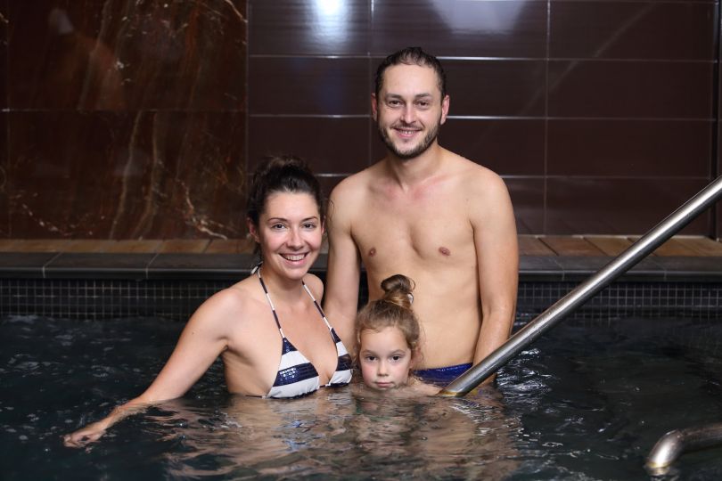 Family at Kurenyovskiye Bathhouse