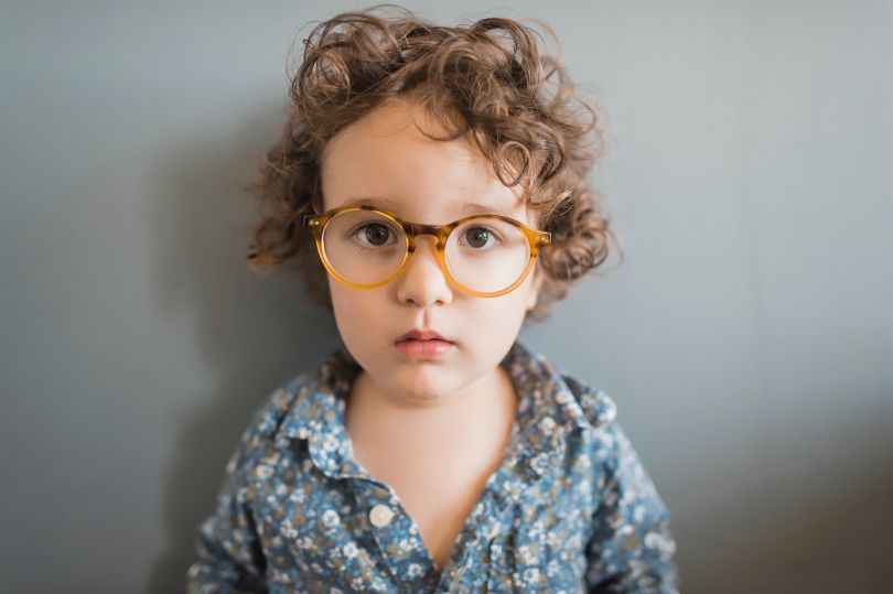 Kid in glasses