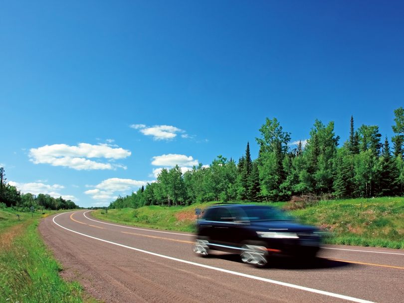 A car on a Ukrainian road