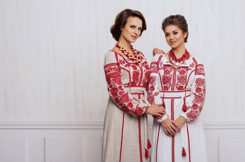 Oksana Polonets embroidered dress