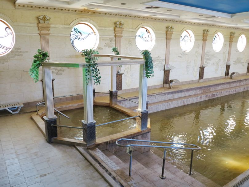 Mineral spring pool in Berehove