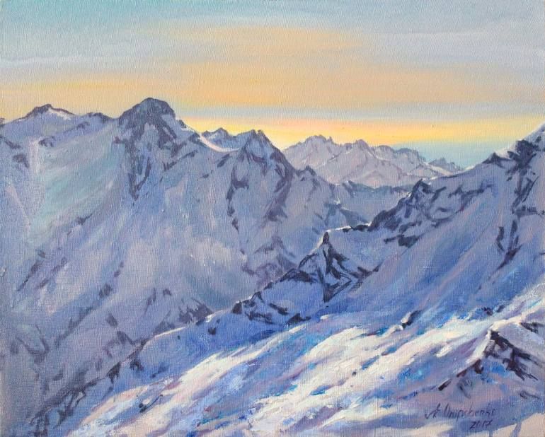 Mountains painting