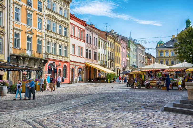 Rynok Square in Lviv