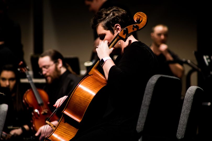 Man playing the cello