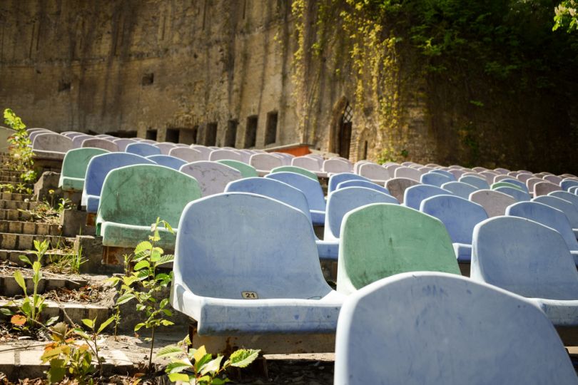 seats in old open air theatre