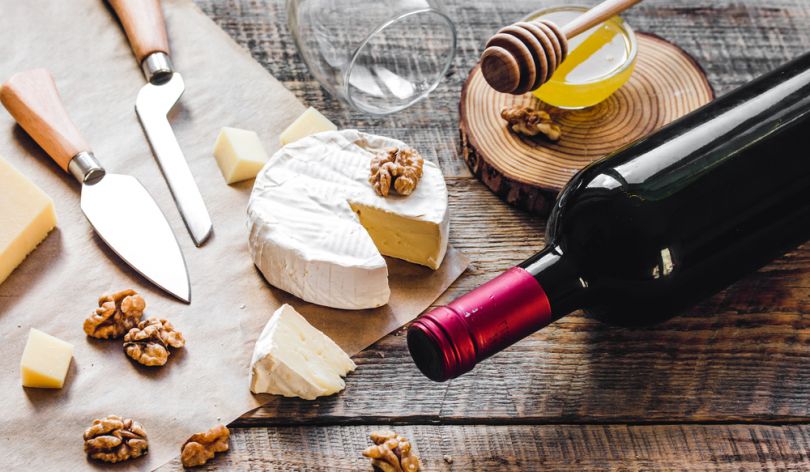 Cheese and wine