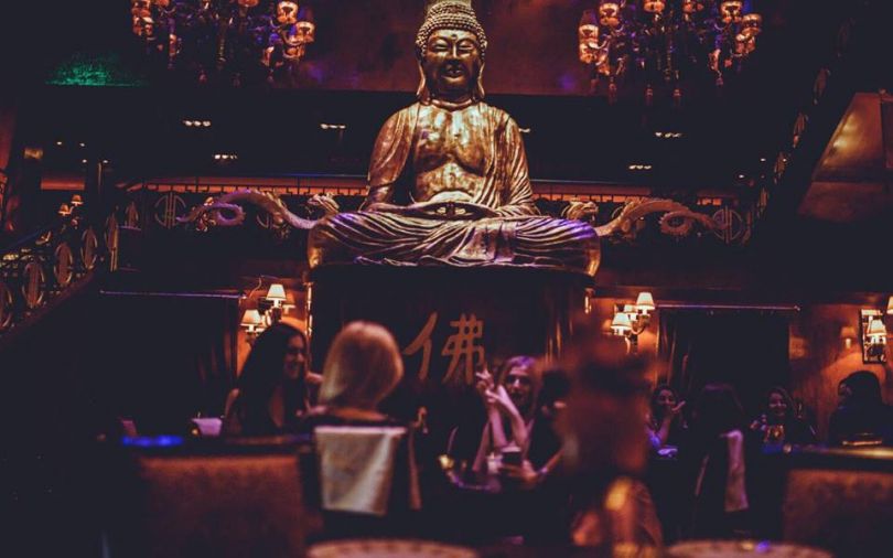 Buddha statue at Buddha-bar in Kyiv