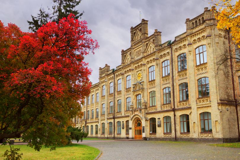 Kyiv Polytechnic Institute Park in autumn