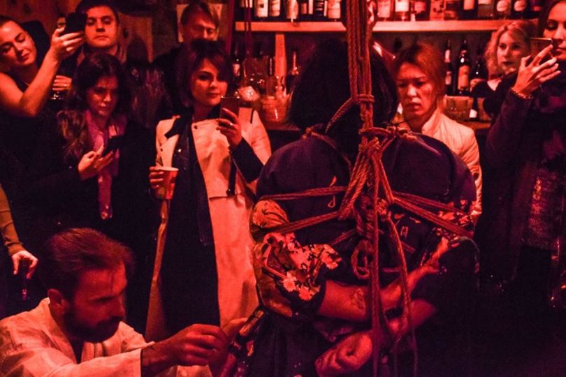 Shibari in BarBoss in Kyiv