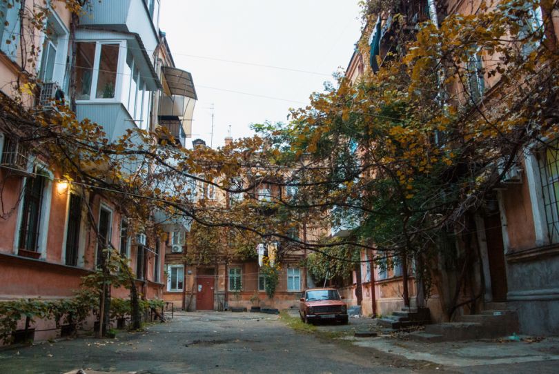 Typical Odesa courtyard